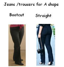 A body shape jeans shape