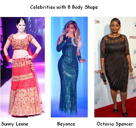 Celebrities 8 body shape