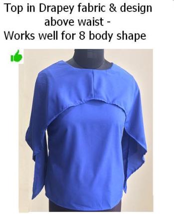 popnetic blue layered top
